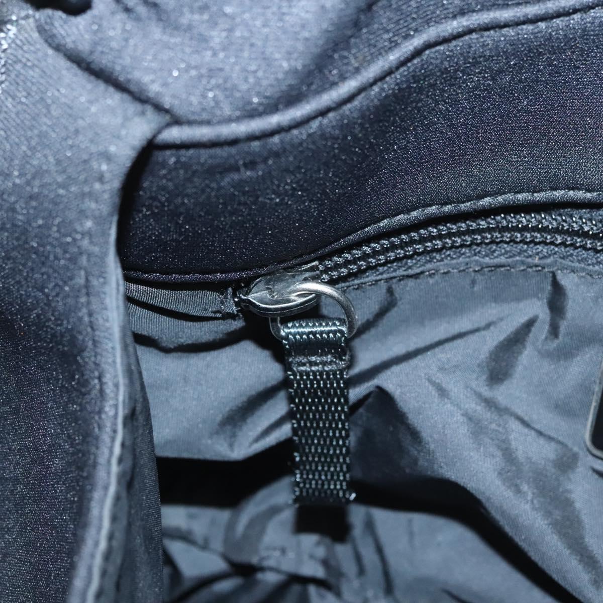 PRADA Sports Shoulder Bag Nylon Black Silver Auth bs24324