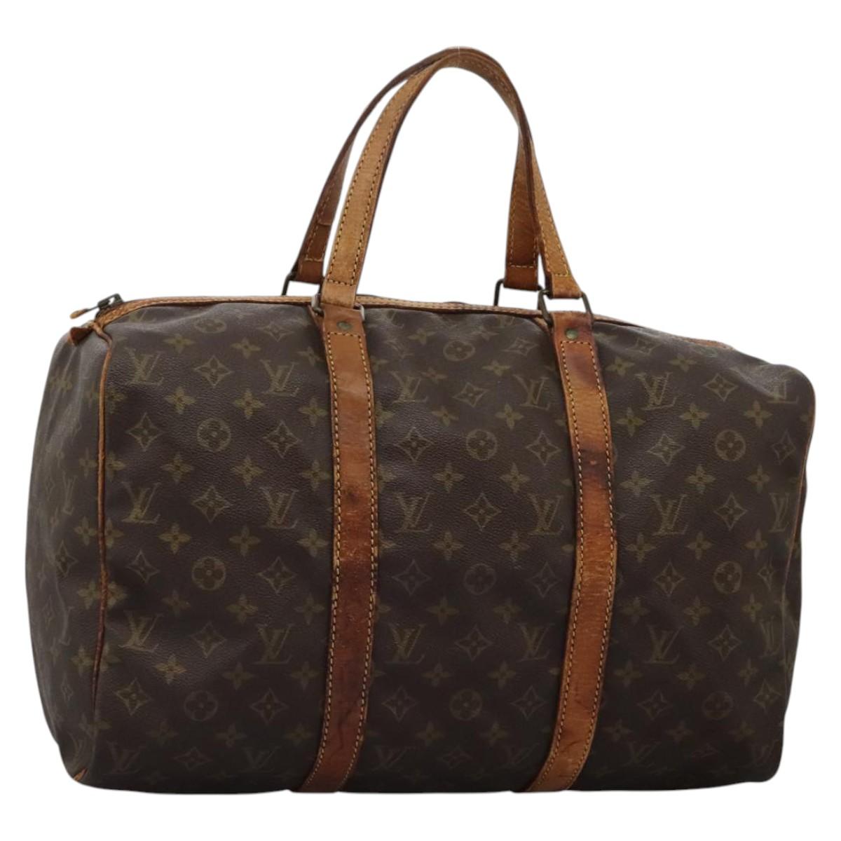 LOUIS VUITTON Monogram Sac Souple 45 Boston Bag M41624 LV Auth bs24351