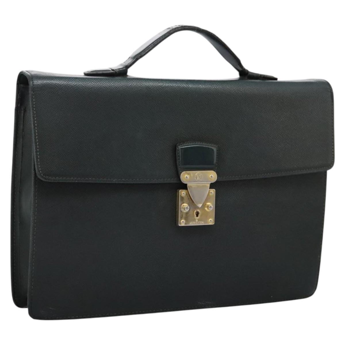 LOUIS VUITTON Taiga Serviette Kourad Business Bag Epicea M30074 LV Auth bs24358