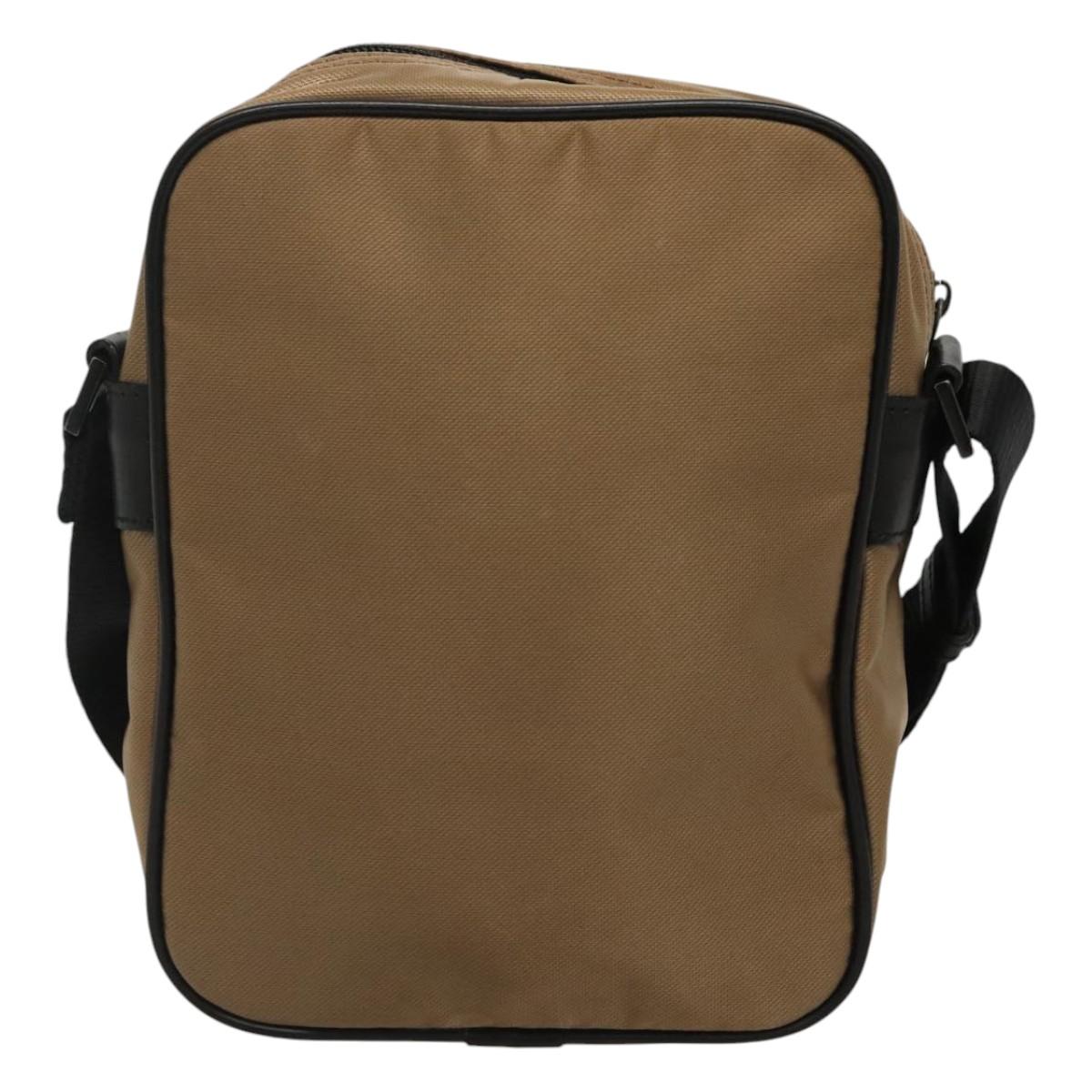 BURBERRY Black label Shoulder Bag Nylon Beige Auth bs24395