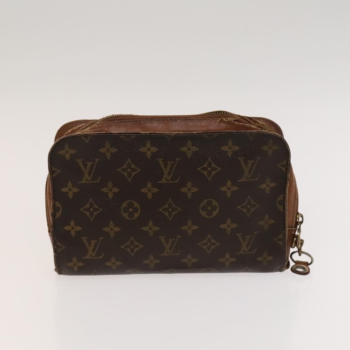 LOUIS VUITTON Monogram Clutch Bag 2Set LV Auth bs24403