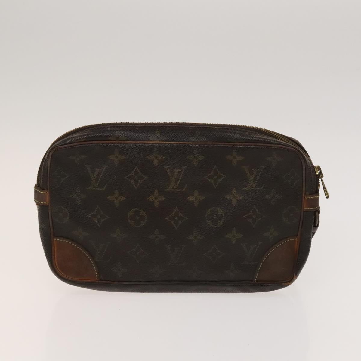 LOUIS VUITTON Monogram Clutch Bag 2Set LV Auth bs24403