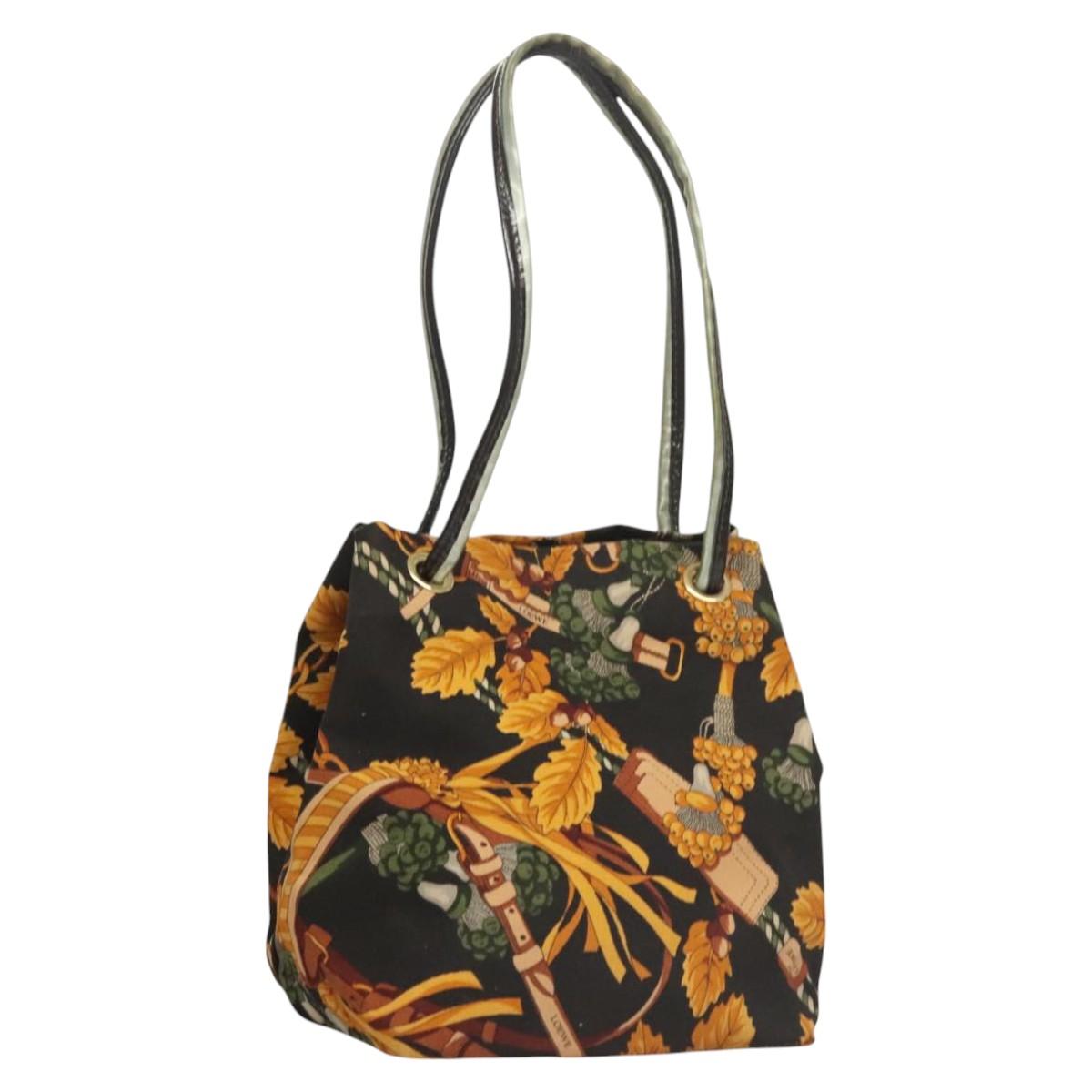 LOEWE Shoulder Bag Canvas Yellow Auth bs24429