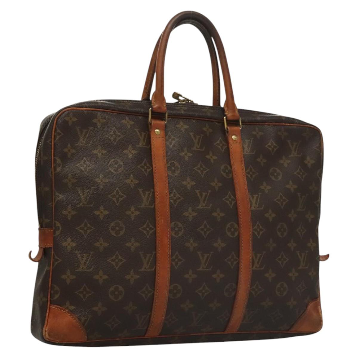 LOUIS VUITTON Monogram Porte Documents Voyage Business Bag M52005 Auth bs24440