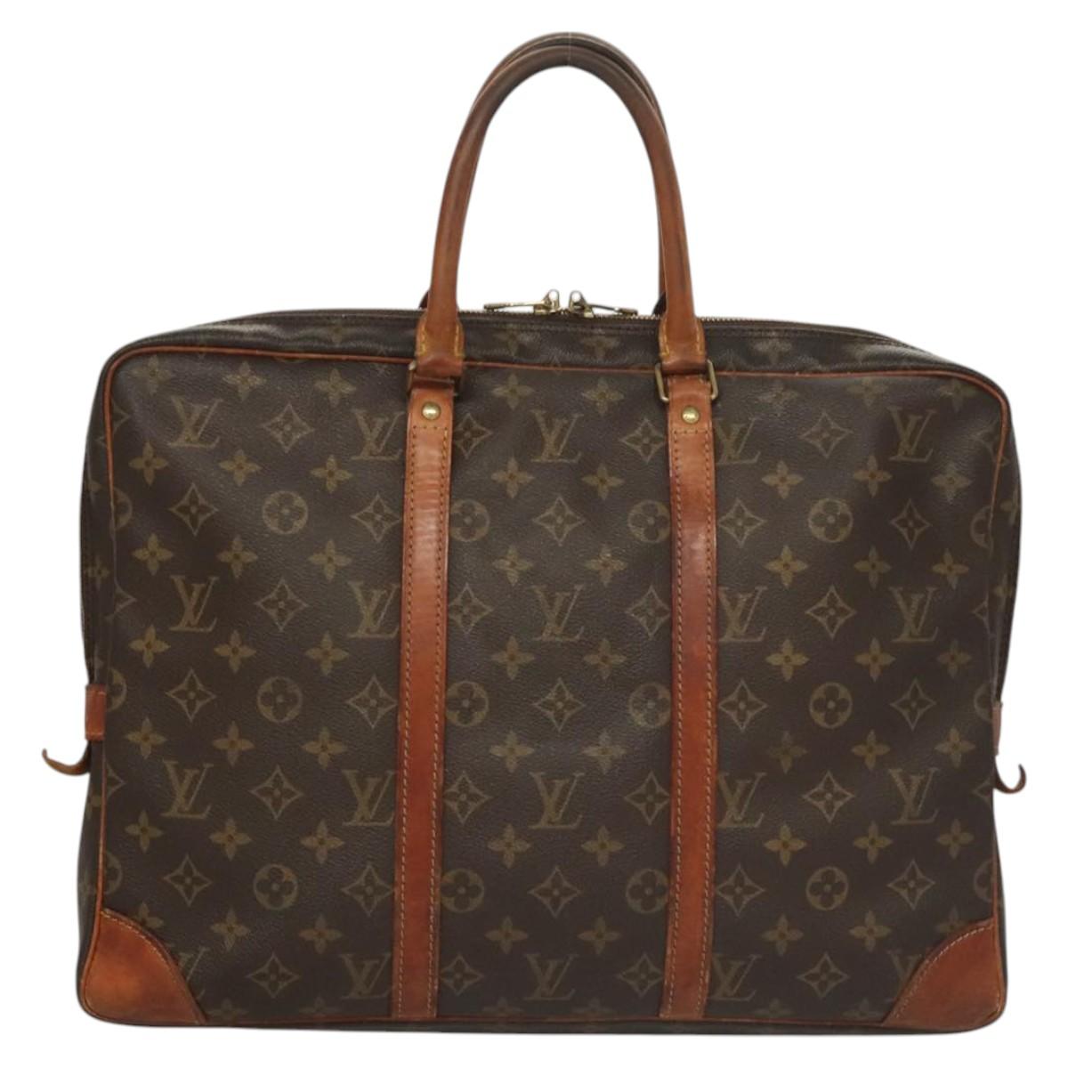LOUIS VUITTON Monogram Porte Documents Voyage Business Bag M52005 Auth bs24440