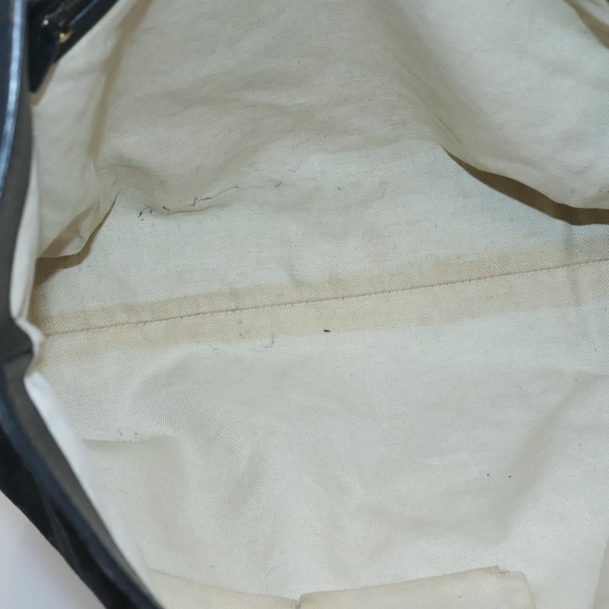 GUCCI GG Canvas Tote Bag Black Gold 305585 Auth bs24442