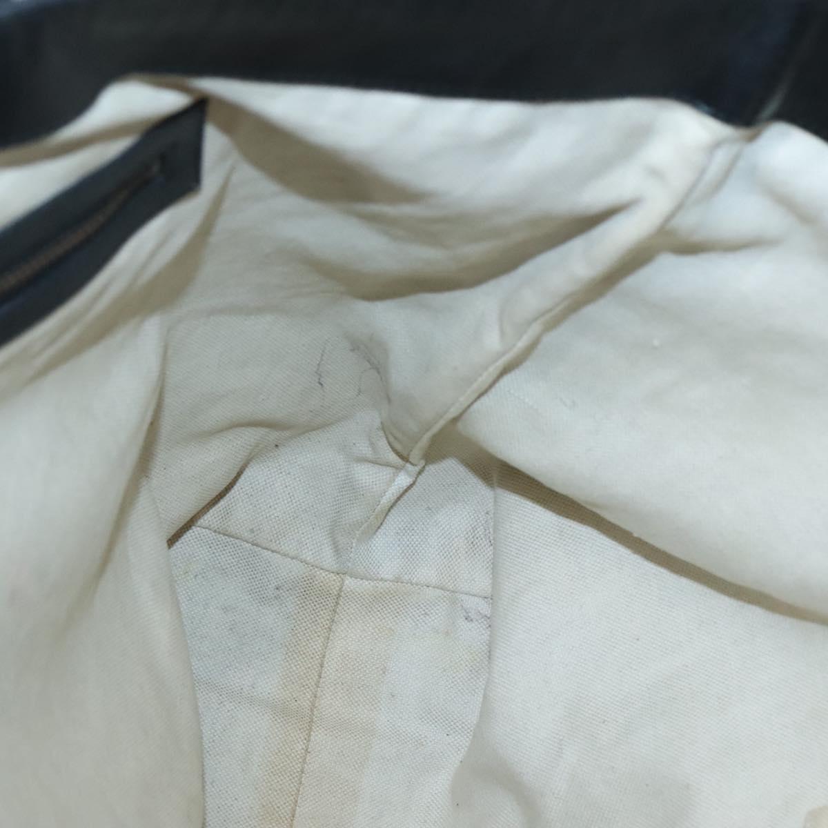 GUCCI GG Canvas Tote Bag Black Gold 305585 Auth bs24442