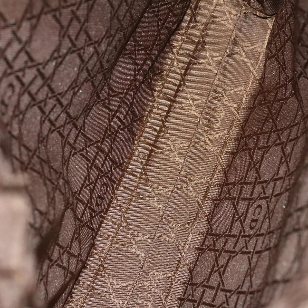 Christian Dior Backpack Nylon Beige Silver Auth bs24452