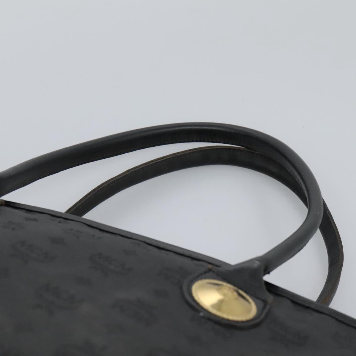 MCM Tote Bag Nylon Black Auth bs24480