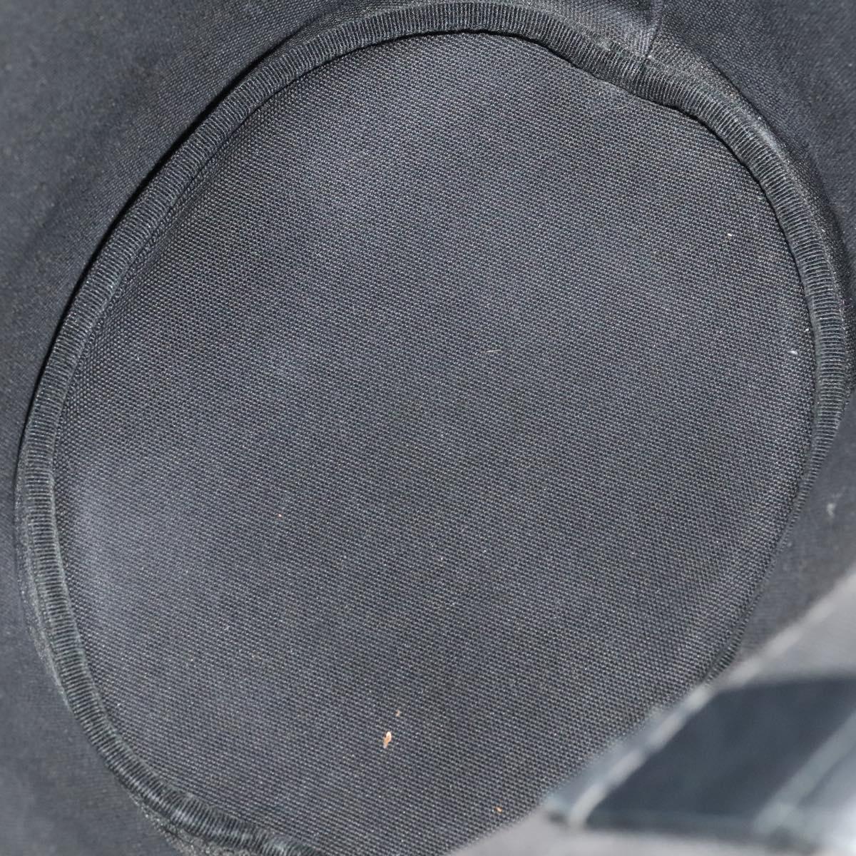 PRADA Hand Bag Denim Blue Silver Auth bs24491