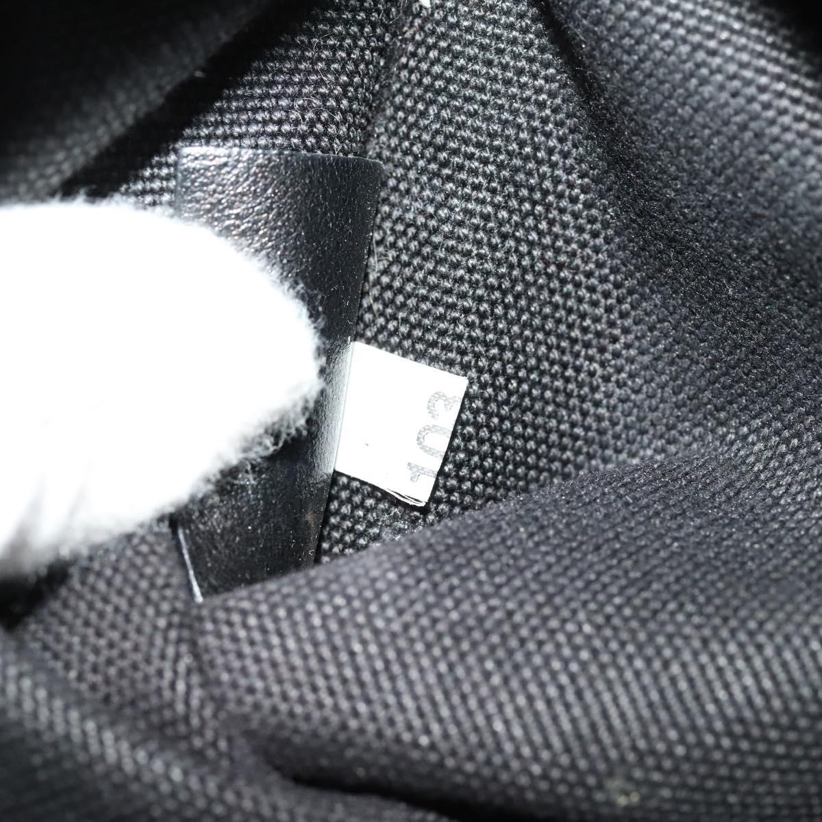 PRADA Hand Bag Denim Blue Silver Auth bs24491