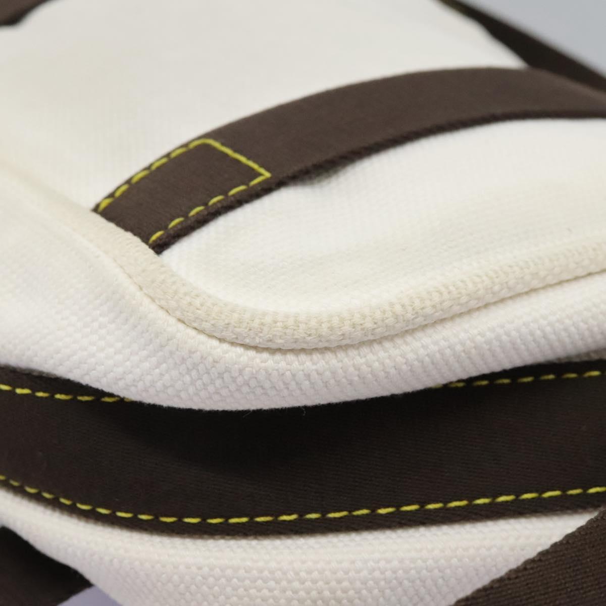 LOUIS VUITTON Antigua Buzas PM Shoulder Bag Canvas White M40042 Auth bs24492