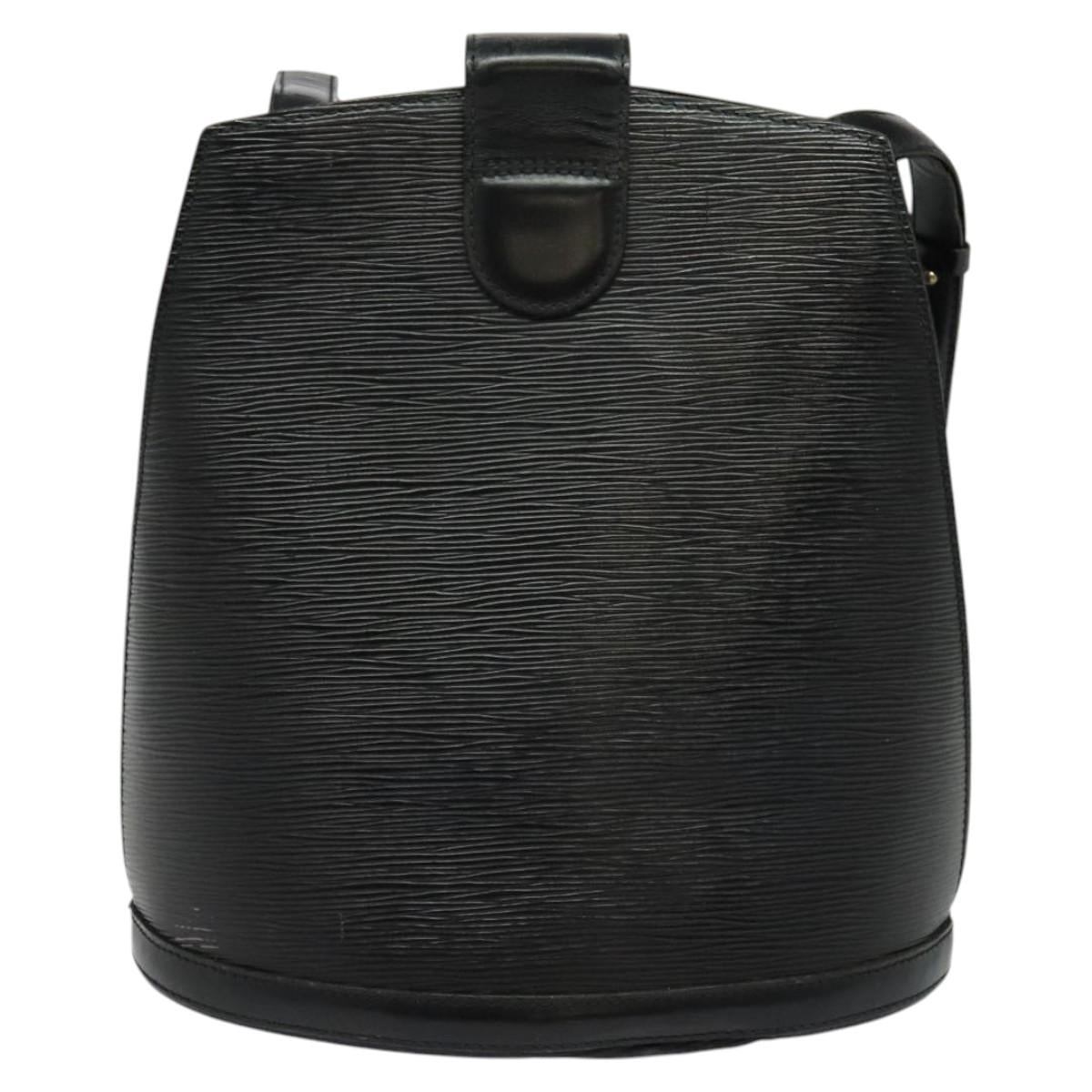 LOUIS VUITTON Epi Cluny Shoulder Bag Black M52252 LV Auth bs24496