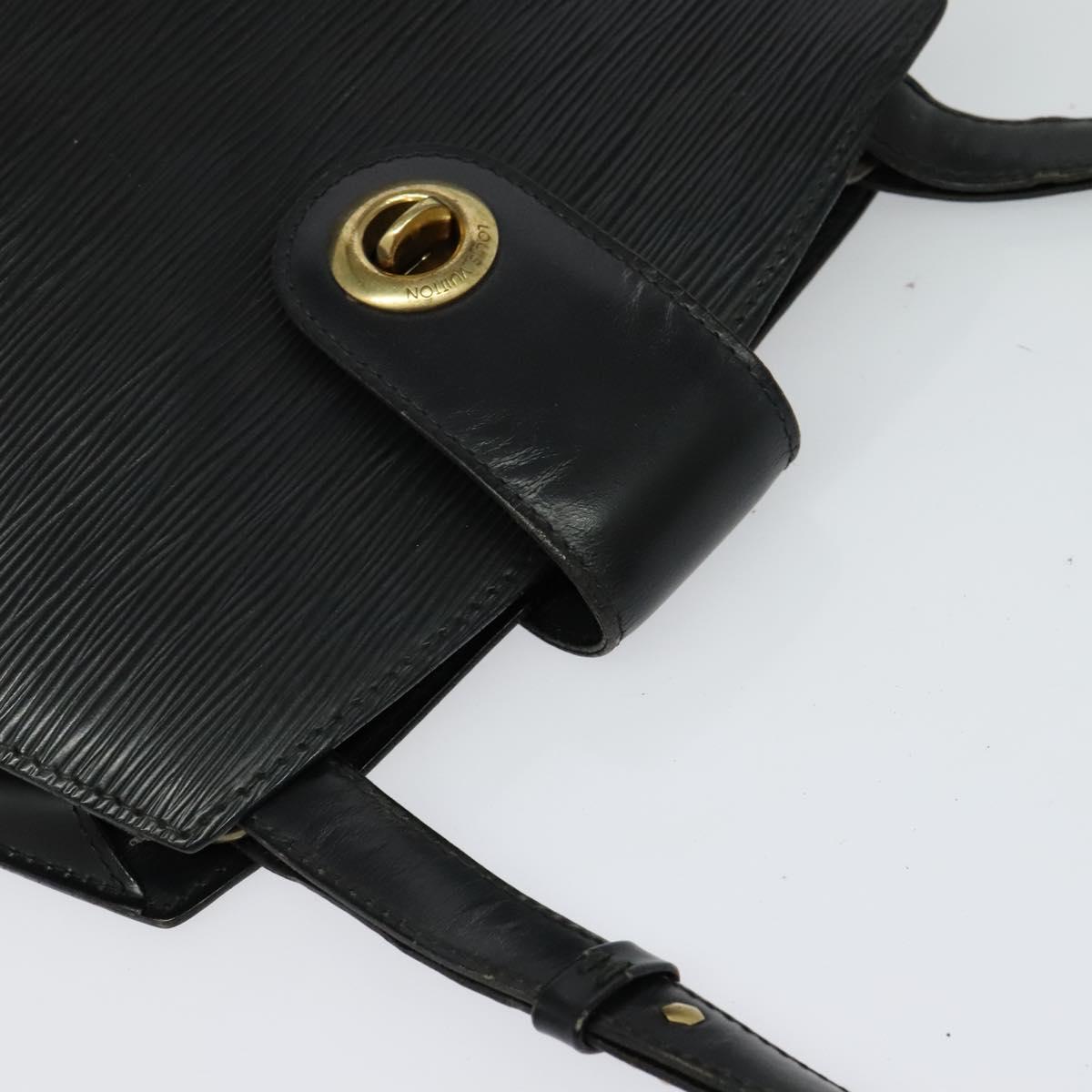 LOUIS VUITTON Epi Cluny Shoulder Bag Black M52252 LV Auth bs24496