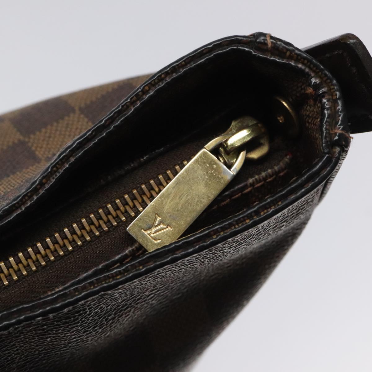 LOUIS VUITTON Damier Ebene Looping GM Shoulder Bag N51144 LV Auth bs24504