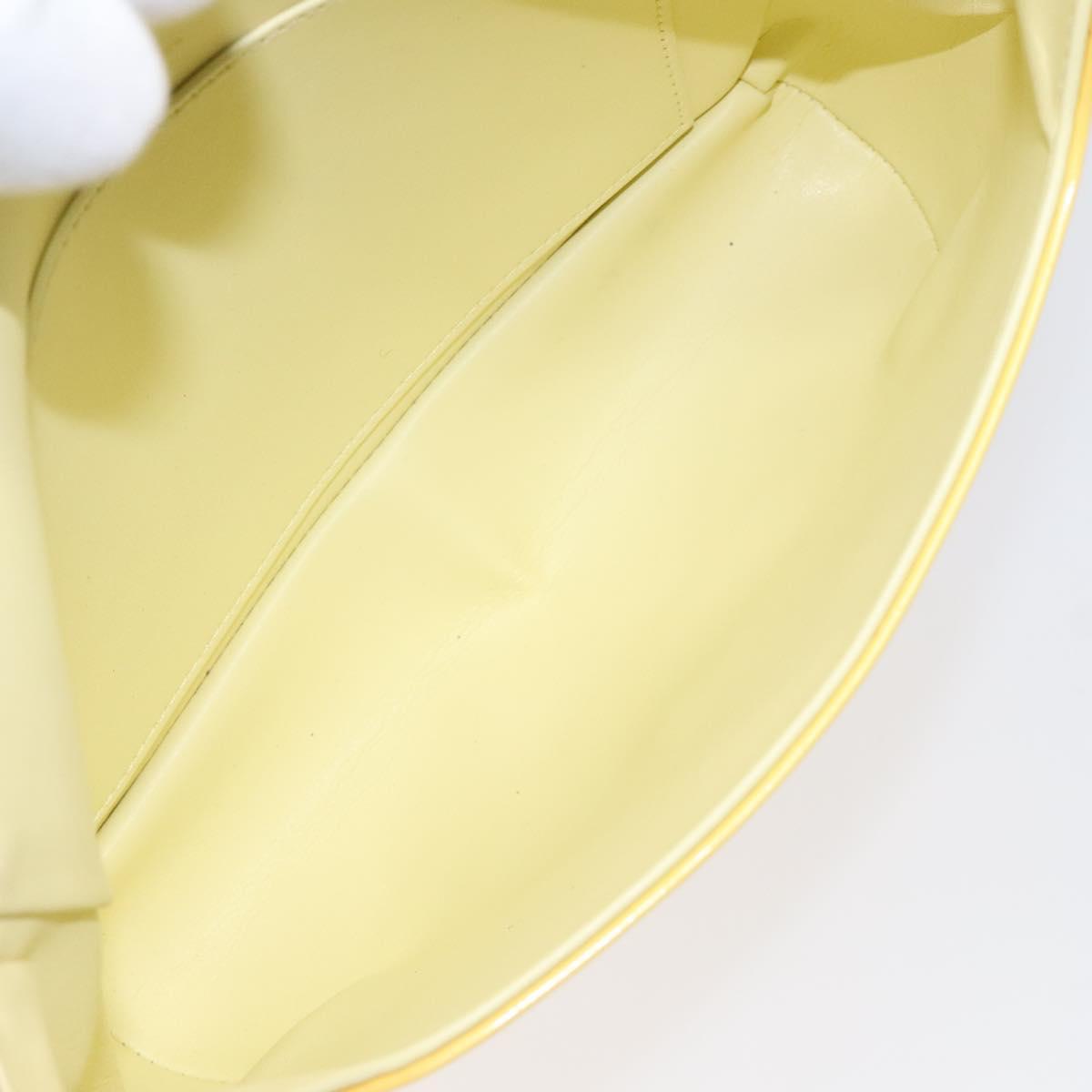 LOUIS VUITTON Monogram Vernis Thompson Street Bag Yellow M91071 LV Auth bs24506