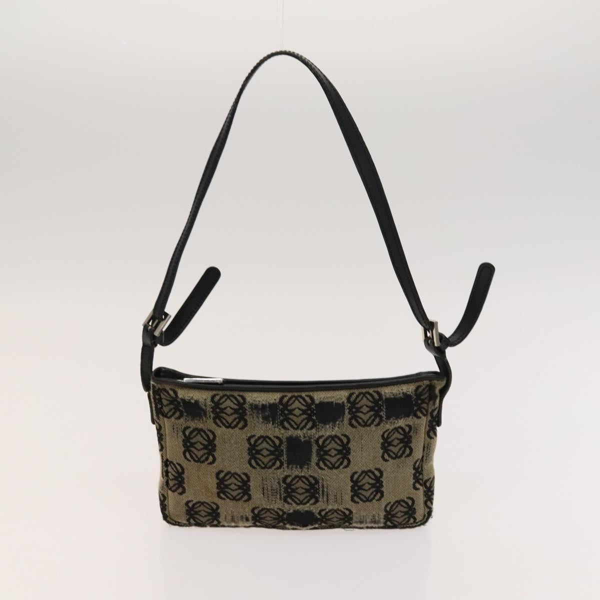 LOEWE Anagram Bag Canvas 2Set Navy Auth bs24508