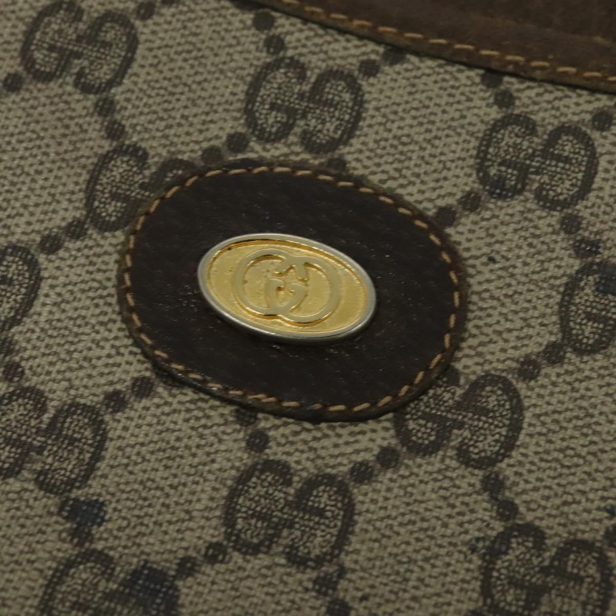 GUCCI GG Supreme Shoulder Bag PVC Leather Beige Gold 73 001 4642 Auth bs24520