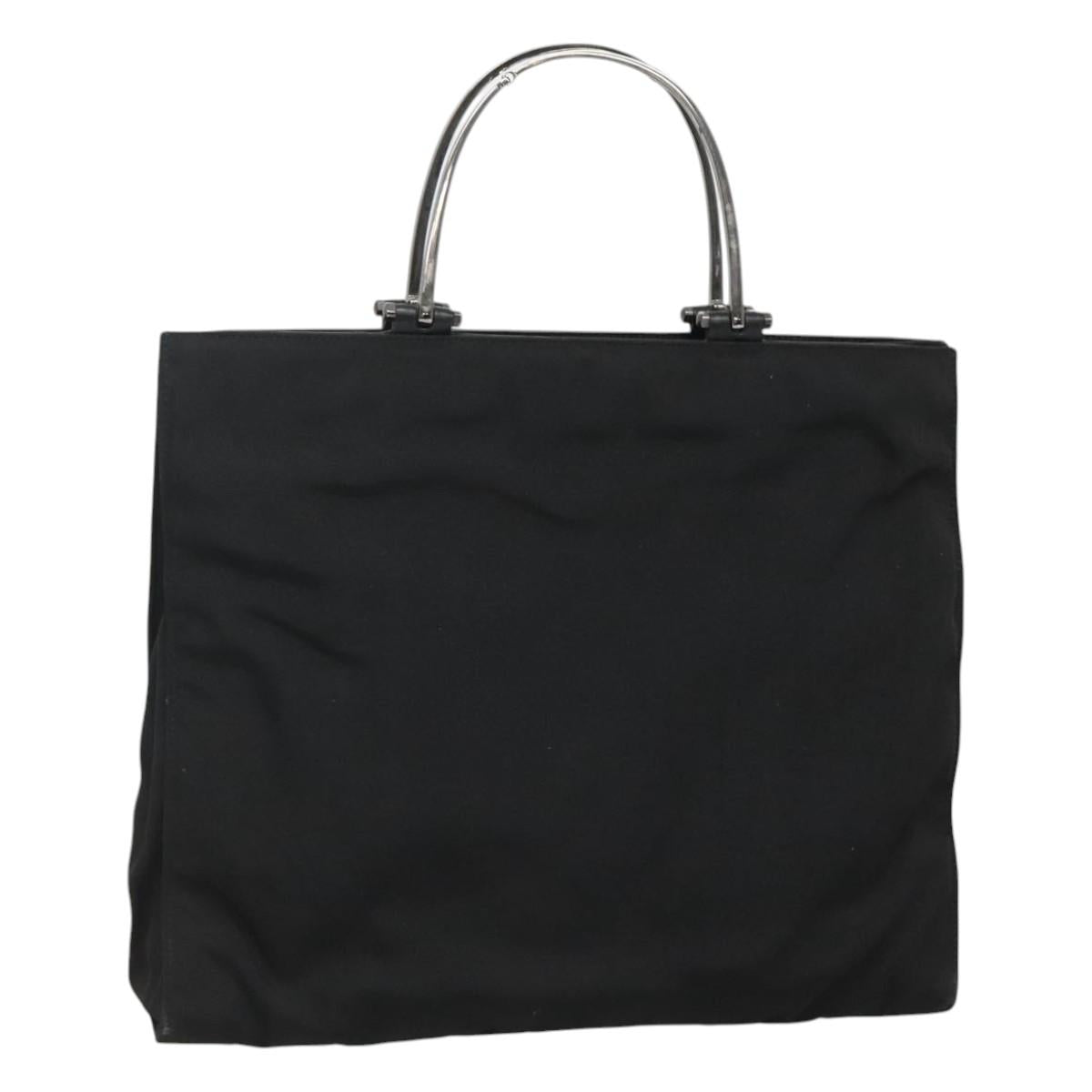 GUCCI Hand Bag Nylon Outlet Black 002 1028 Auth bs24525