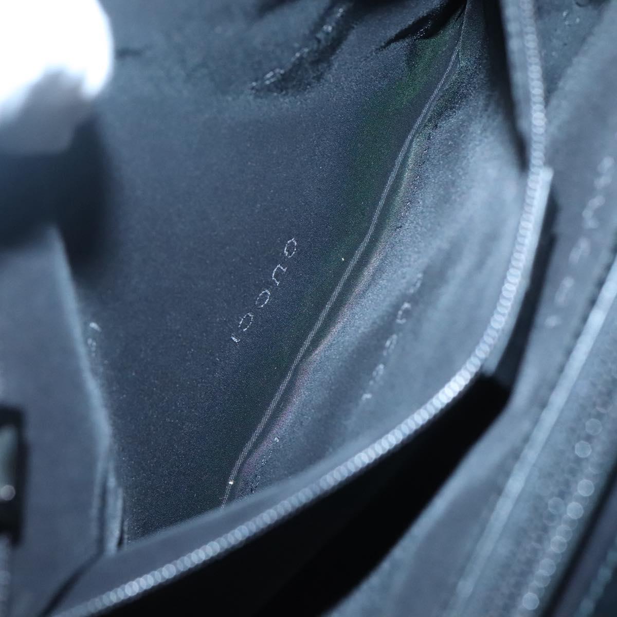 GUCCI Hand Bag Nylon Outlet Black 002 1028 Auth bs24525