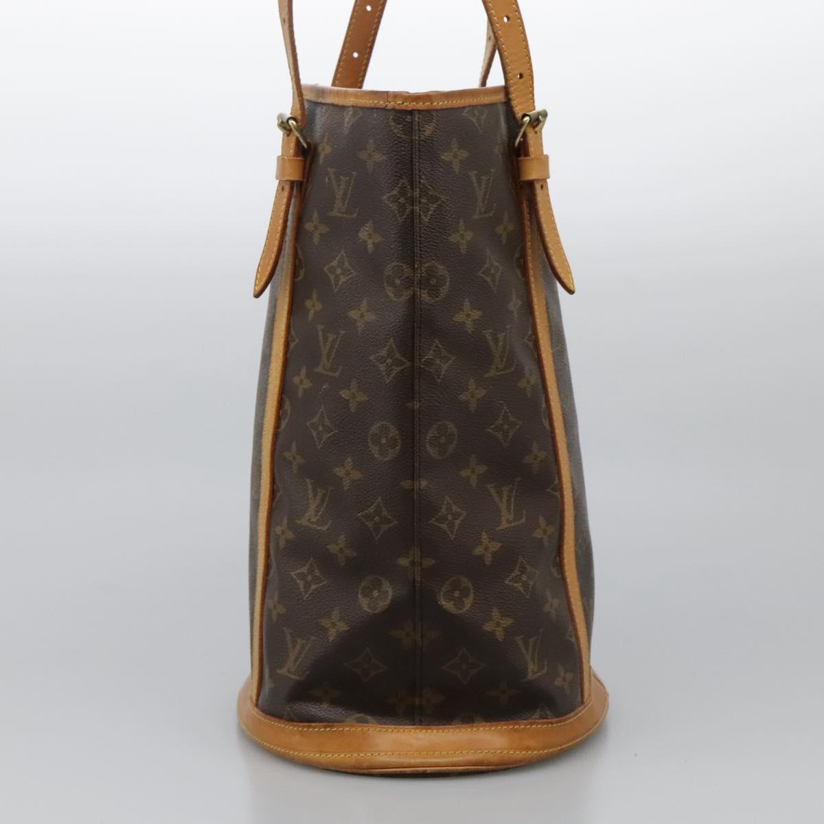 LOUIS VUITTON Monogram Bucket GM Shoulder Bag M42236 LV Auth bs24567