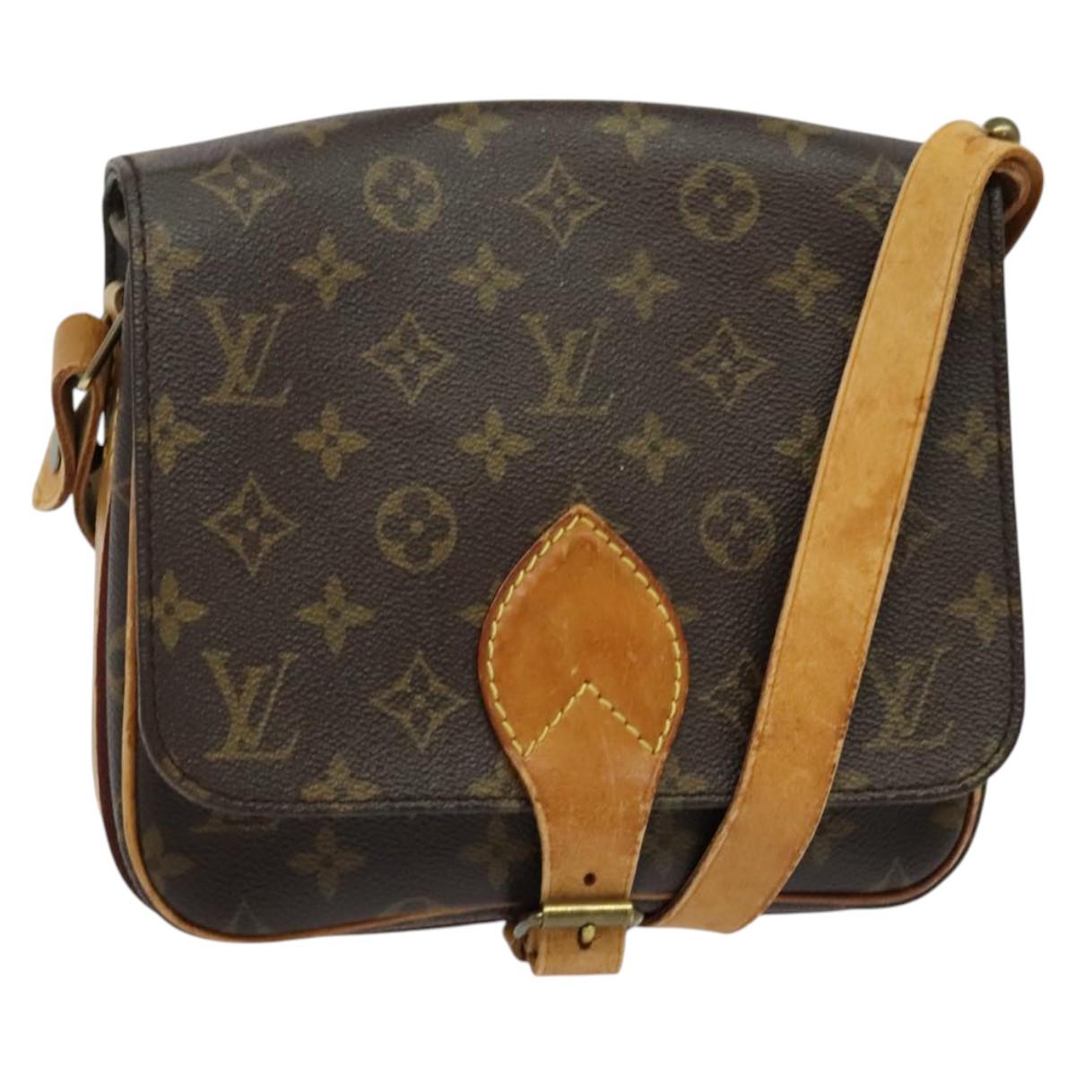 LOUIS VUITTON Monogram Cartouchiere MM Shoulder Bag M51253 LV Auth bs24573
