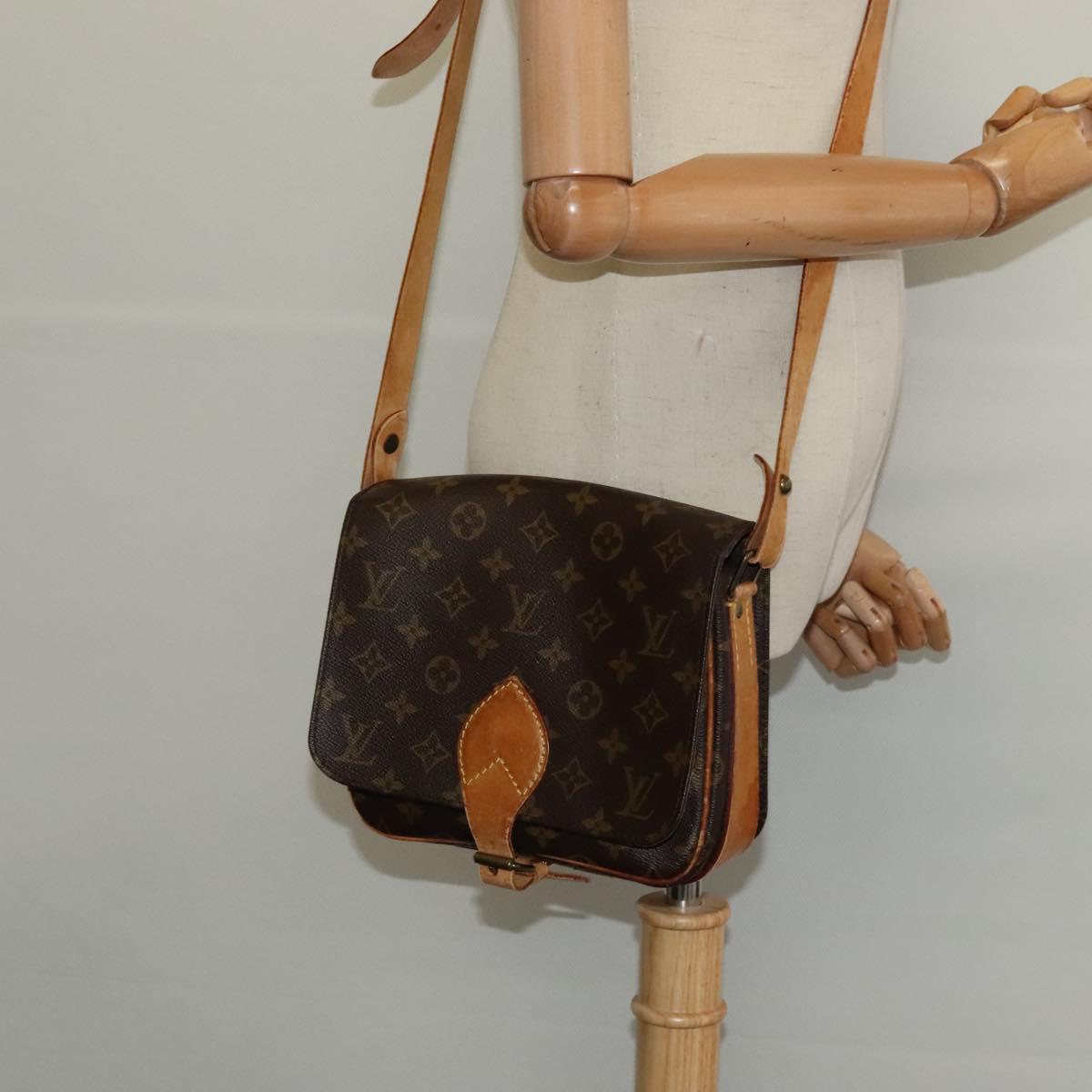 LOUIS VUITTON Monogram Cartouchiere MM Shoulder Bag M51253 LV Auth bs24573