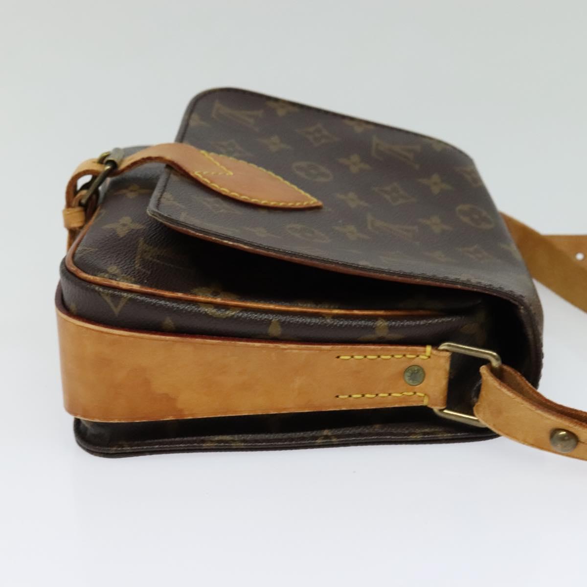 LOUIS VUITTON Monogram Cartouchiere MM Shoulder Bag M51253 LV Auth bs24573