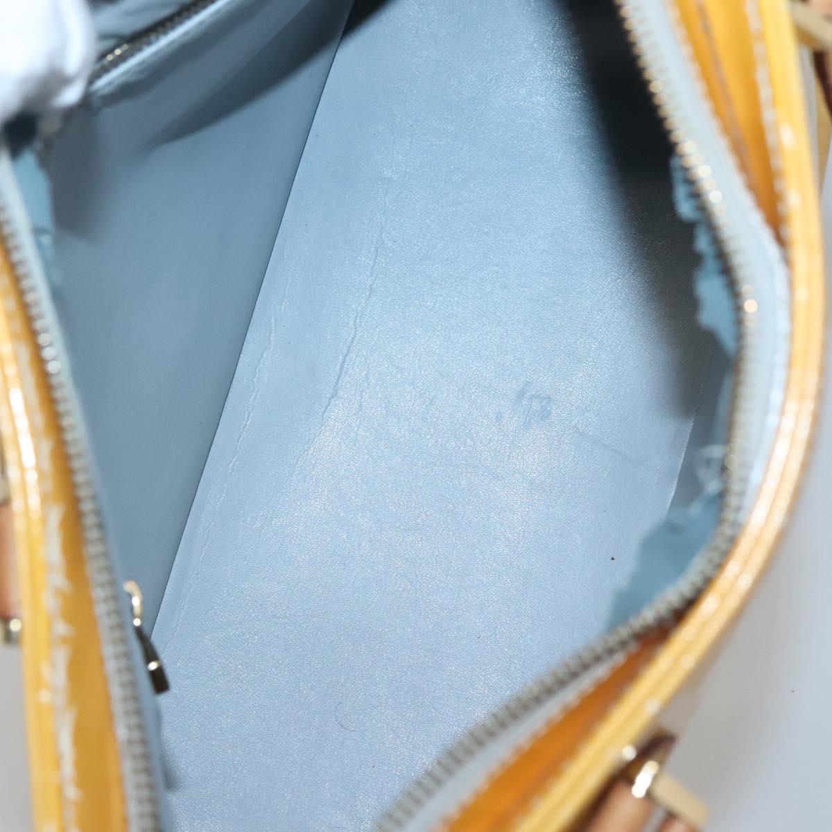 LOUIS VUITTON Monogram Vernis Houston Hand Bag Gris M91053 LV Auth bs24577