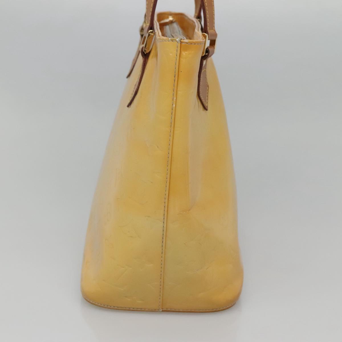 LOUIS VUITTON Monogram Vernis Houston Hand Bag Gris M91053 LV Auth bs24577