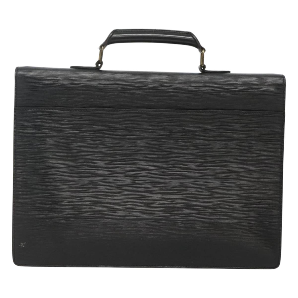 LOUIS VUITTON Epi Serviette Conseiller Business Bag Black M54422 LV Auth bs24593