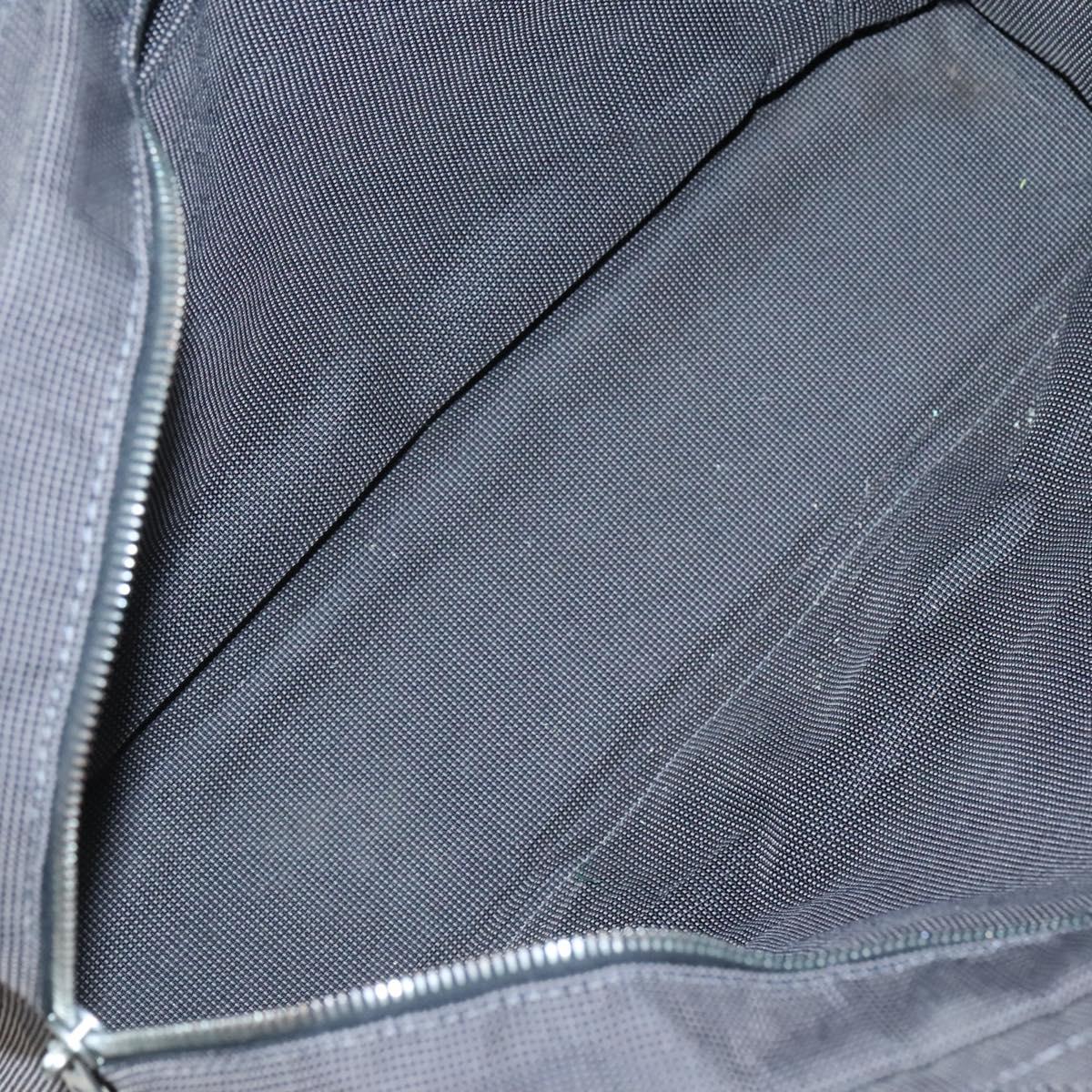 HERMES Her Line MM Tote Bag Canvas Gray Silver Auth bs24609