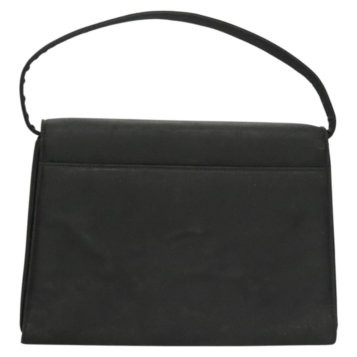 GIVENCHY Hand Bag Nylon Black Auth bs24702