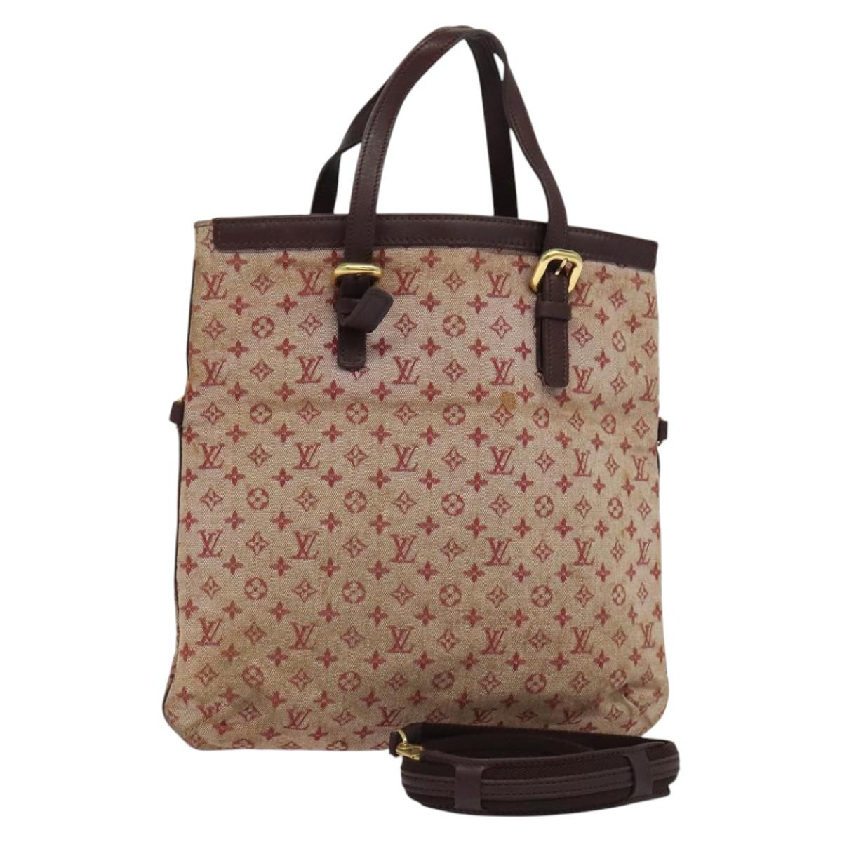 LOUIS VUITTON Monogram Mini Françoise Bag 2way Red Cherry M92210 LV Auth bs24722