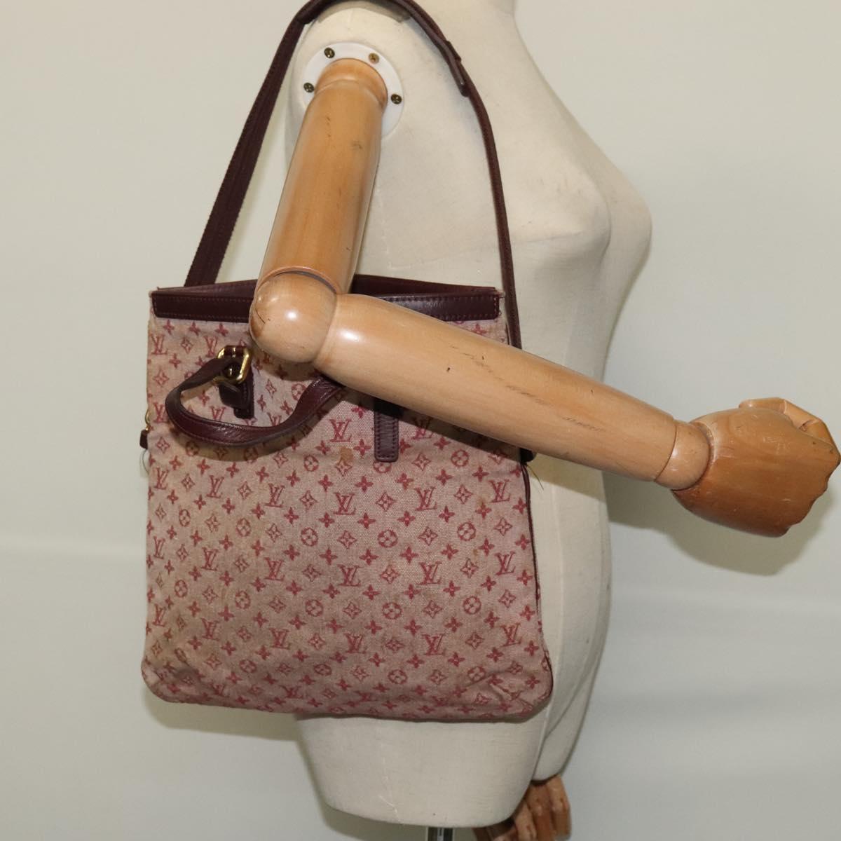 LOUIS VUITTON Monogram Mini Françoise Bag 2way Red Cherry M92210 LV Auth bs24722