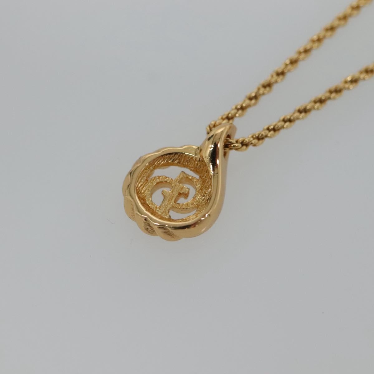 Christian Dior Necklace metal Gold Auth bs24728
