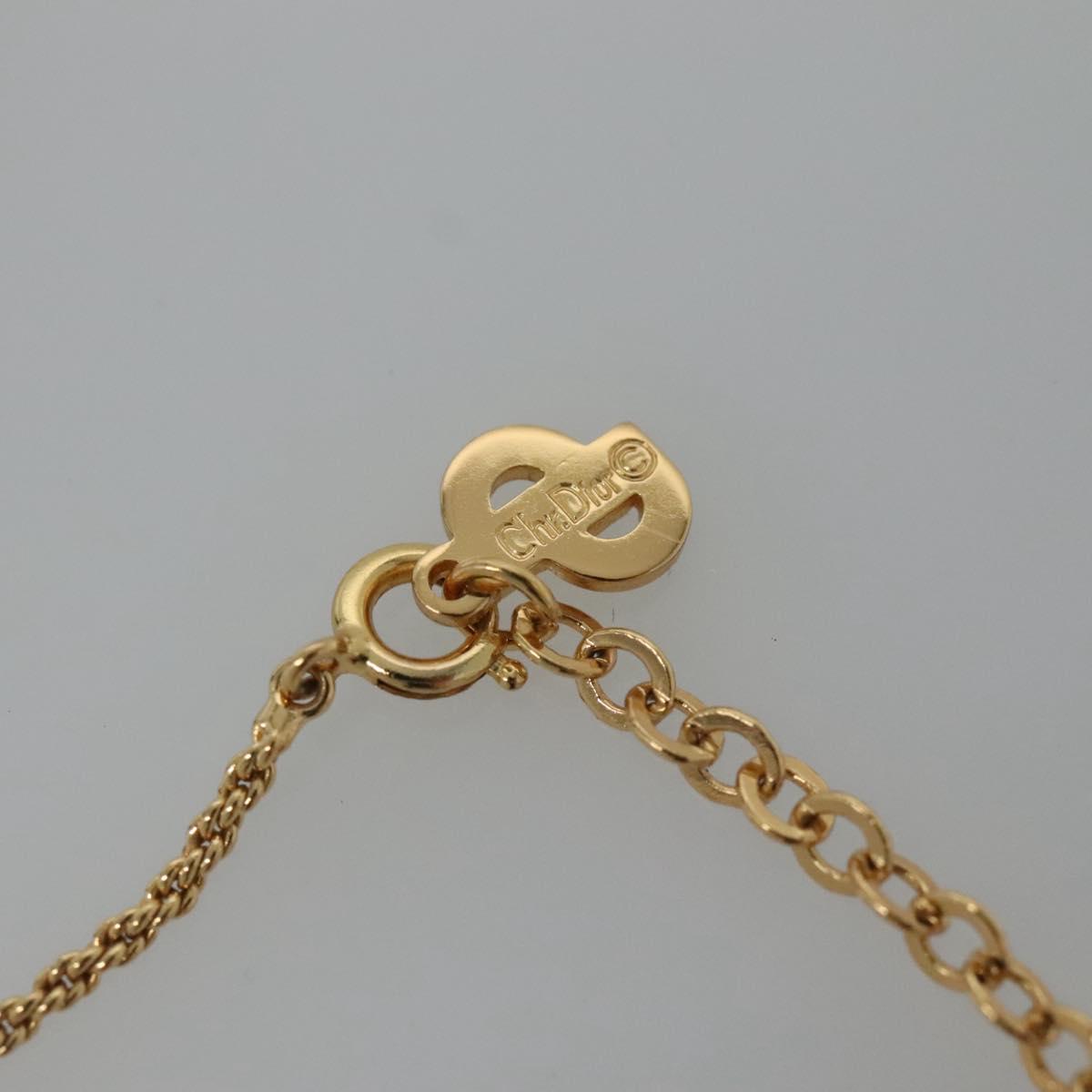 Christian Dior Necklace metal Gold Auth bs24728