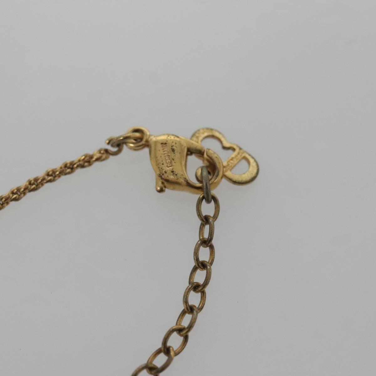 Christian Dior Necklace metal Gold Auth bs24730