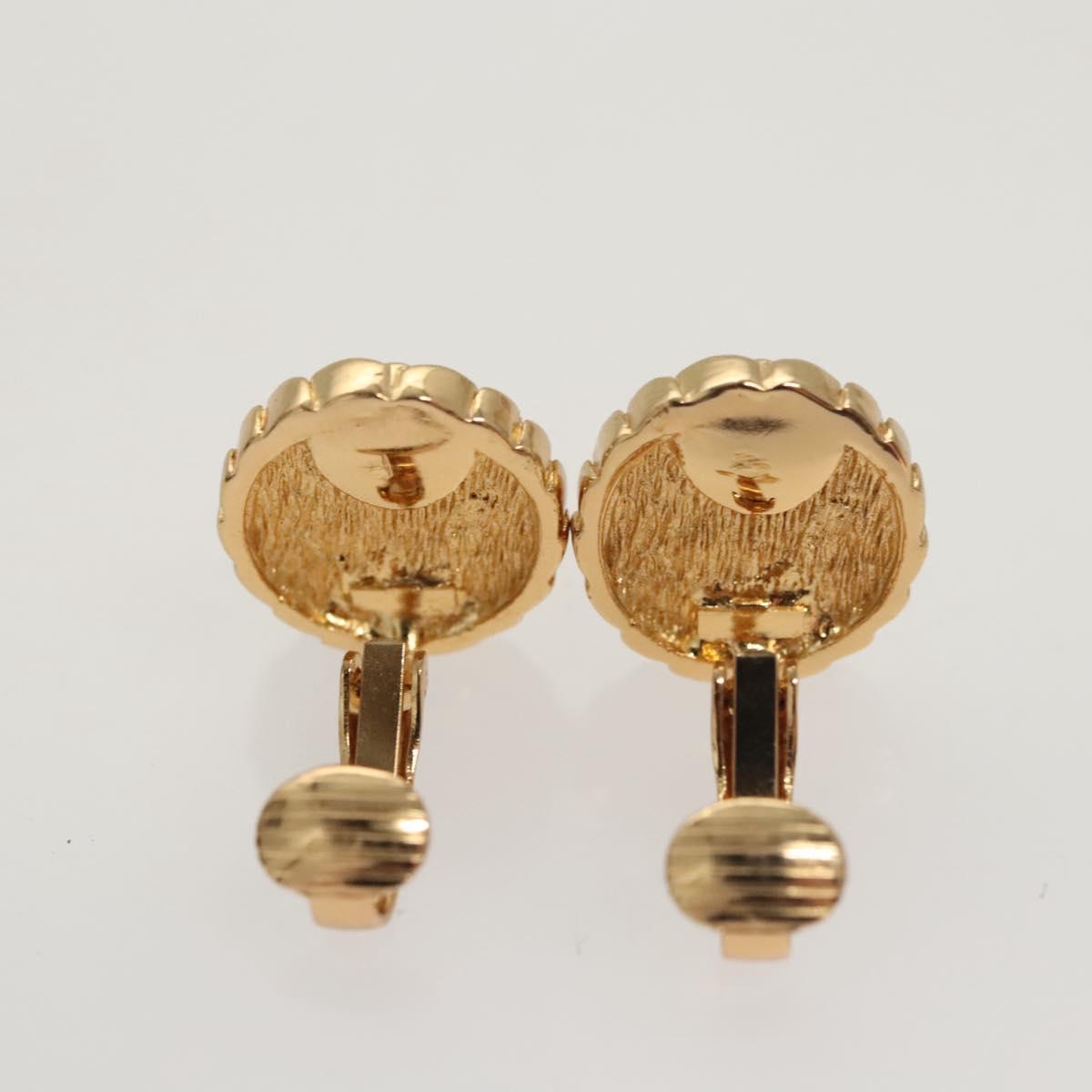 Christian Dior Earring metal 2Set Gold Auth bs24734