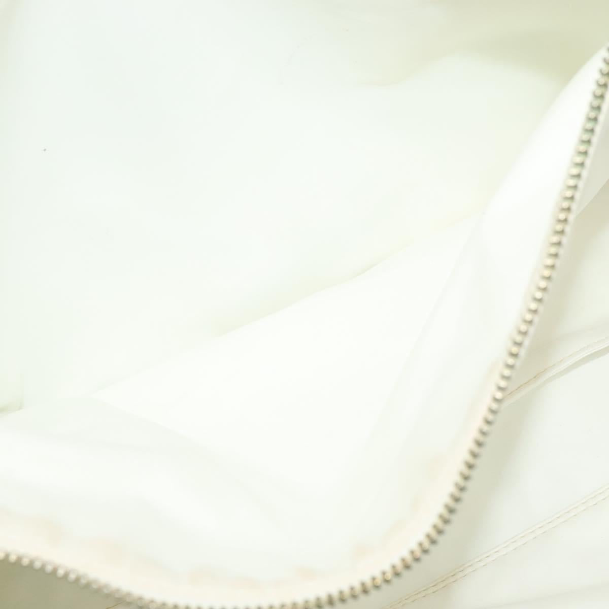 CHANEL Tote Bag Nylon Green Silver CC Auth bs24762