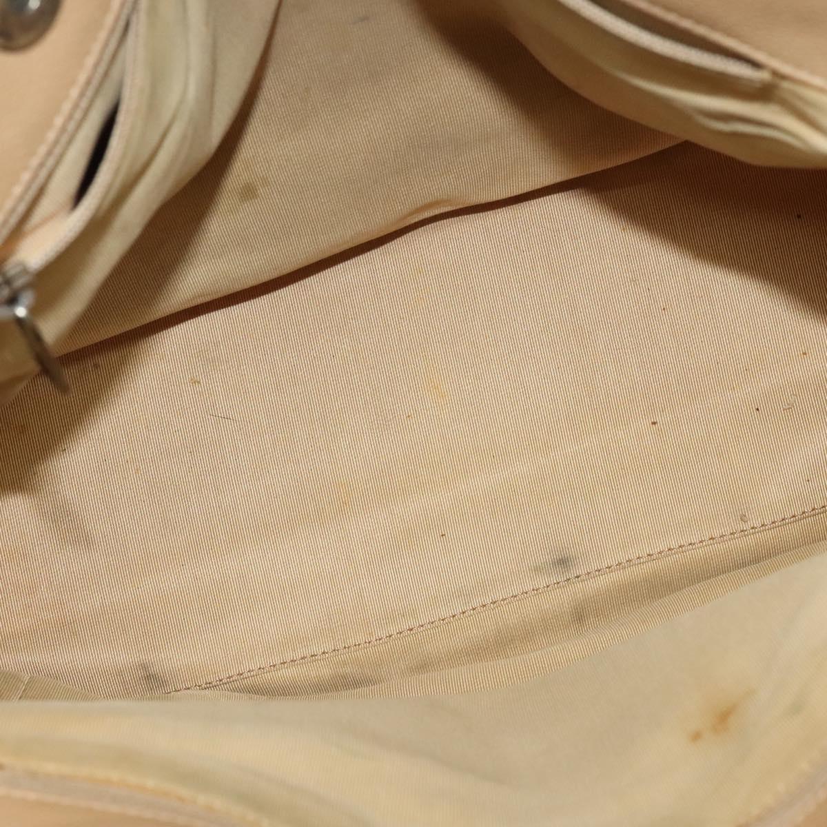 CHANEL Tote Bag Caviar Skin Beige Gold CC Auth bs24765