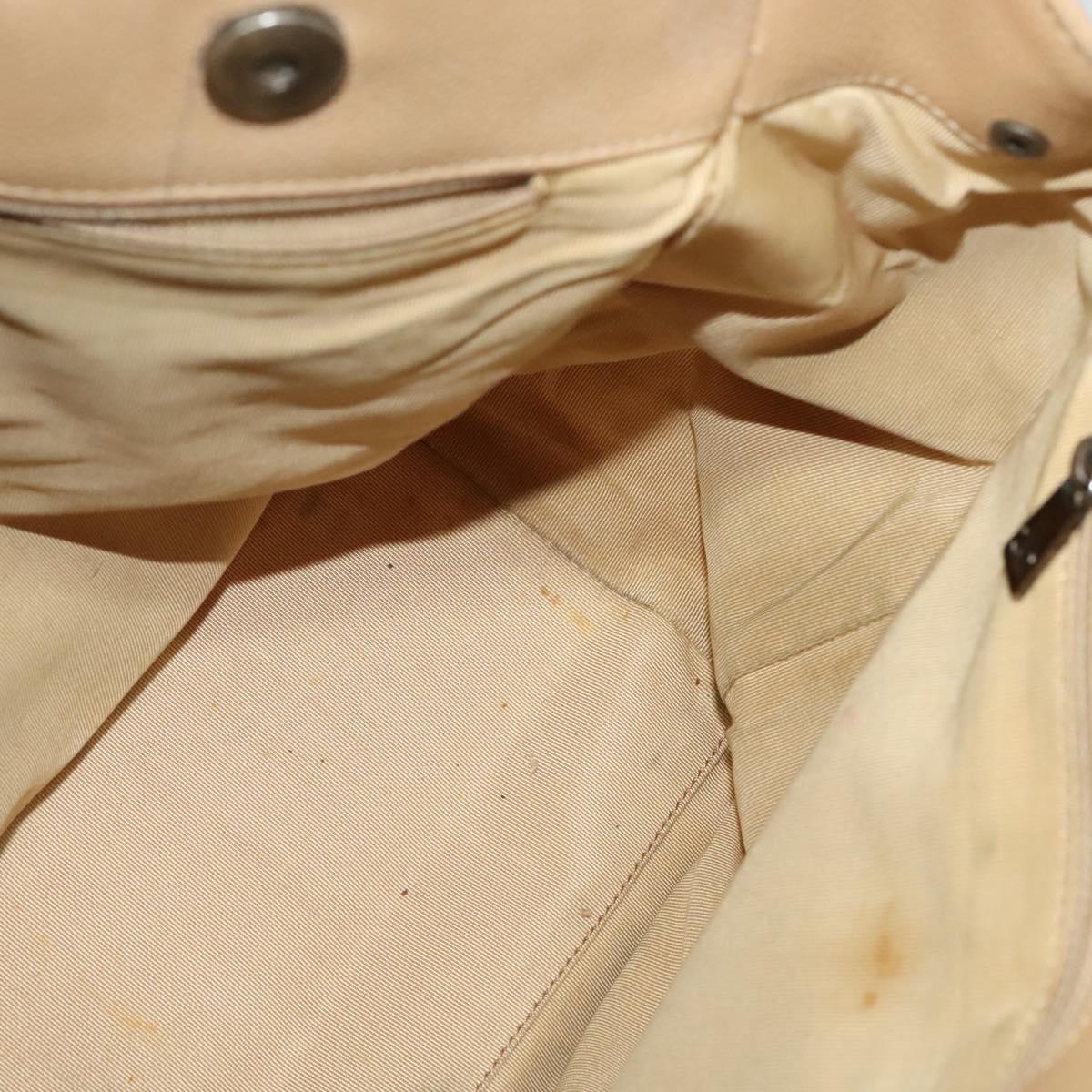 CHANEL Tote Bag Caviar Skin Beige Gold CC Auth bs24765