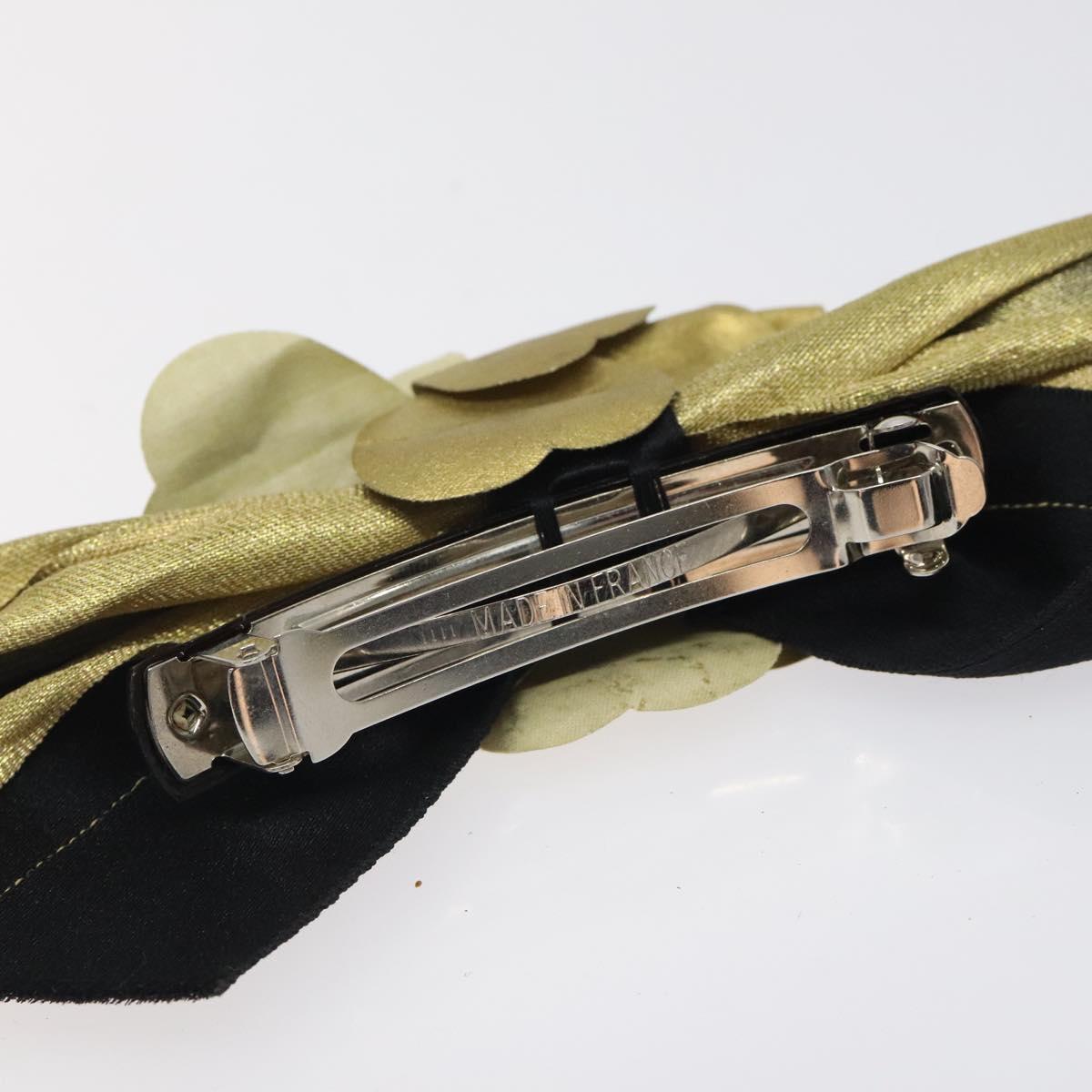 CHANEL Valletta Nylon Gold CC Auth bs24847