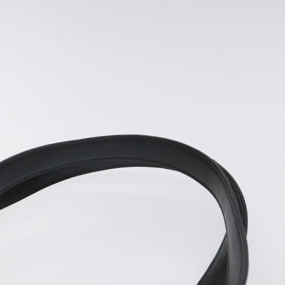 Salvatore Ferragamo Gancini Tote Bag Canvas Black Silver Auth bs24915