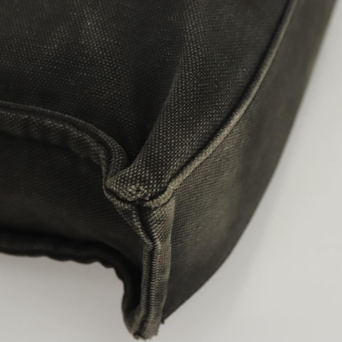 BURBERRY Nova Check Blue Label Hand Bag Canvas Nylon Black Beige Auth bs24936