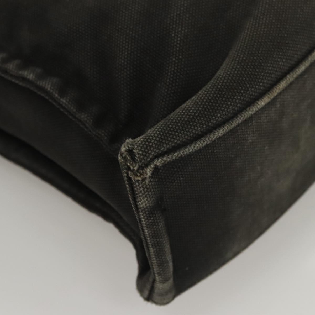 BURBERRY Nova Check Blue Label Hand Bag Canvas Nylon Black Beige Auth bs24936