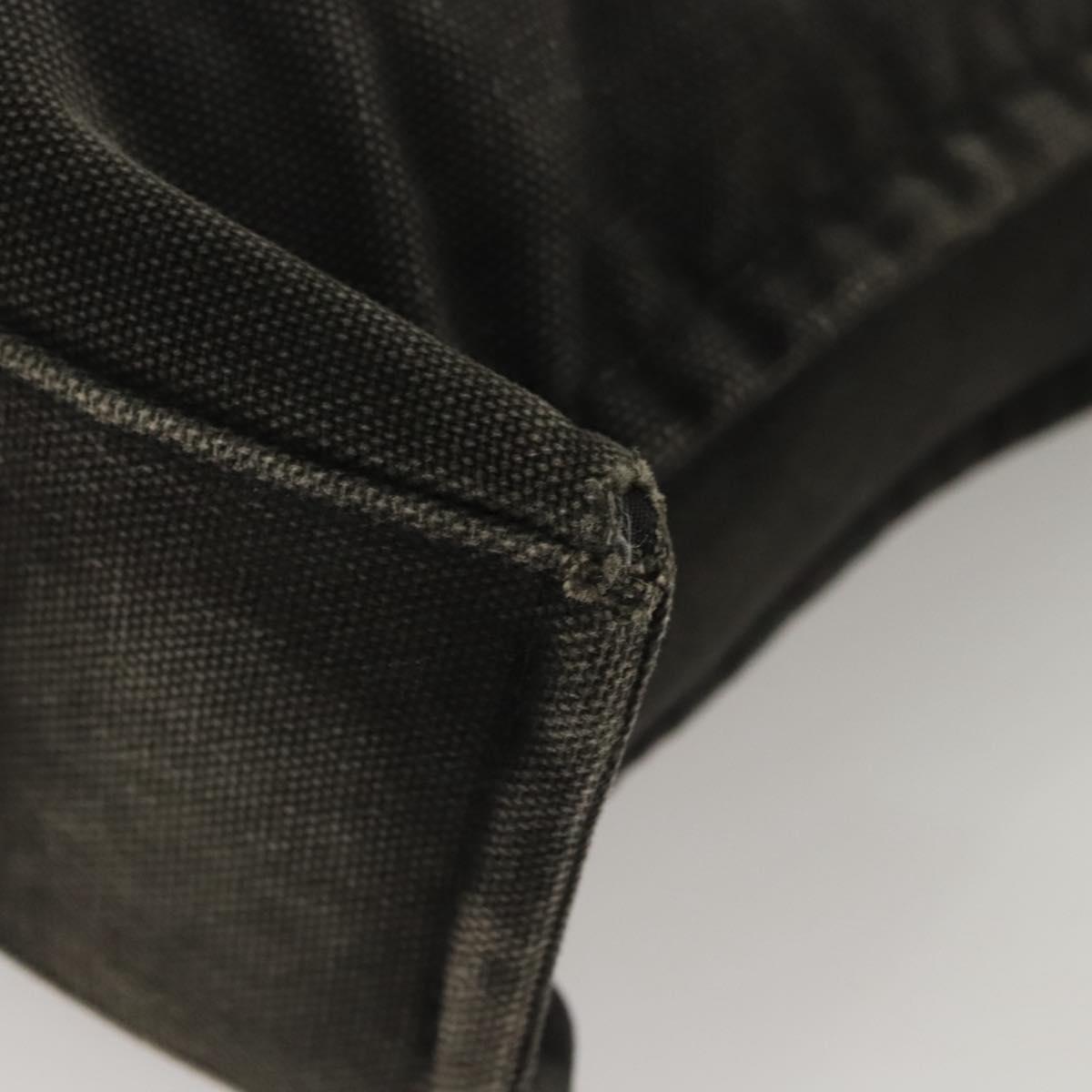 BURBERRY Nova Check Blue Label Hand Bag Canvas Nylon Black Beige Auth bs24936