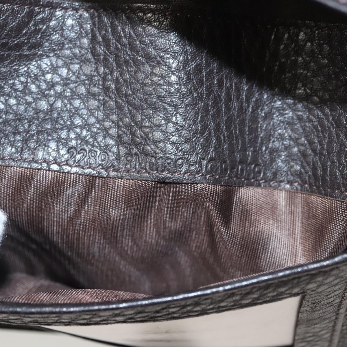 FENDI Zucca Canvas Wallet Black Brown Silver Auth bs24942