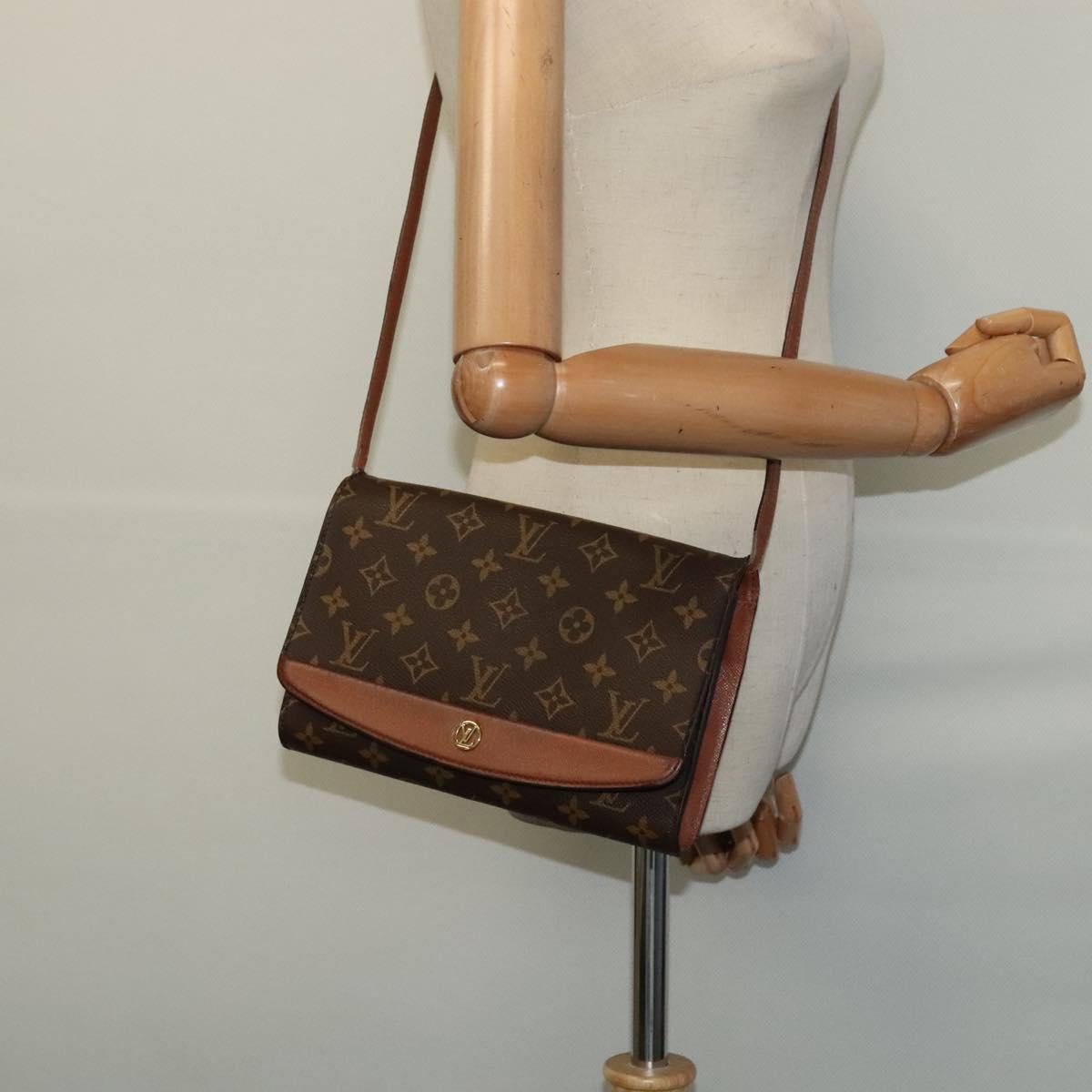 LOUIS VUITTON Monogram Bordeaux 24 Shoulder Bag M51798 LV Auth bs24950