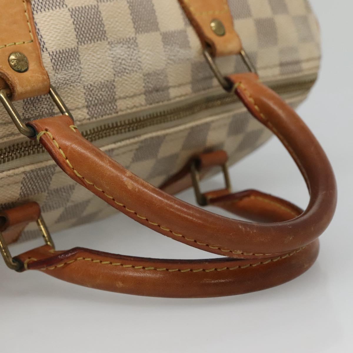 LOUIS VUITTON Damier Azur Speedy 30 Hand Bag N41533 LV Auth bs24986